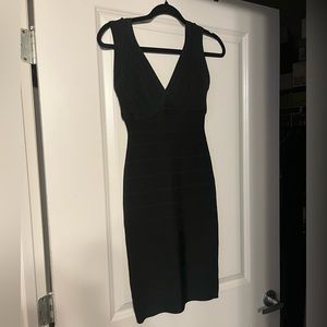Herve Leger low-back bandage dress